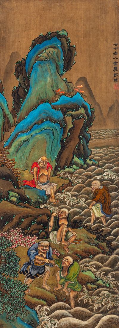Dipinto a Scroll. Cina, Fine Secolo XIX