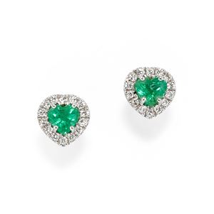 Orecchini con smeraldi 