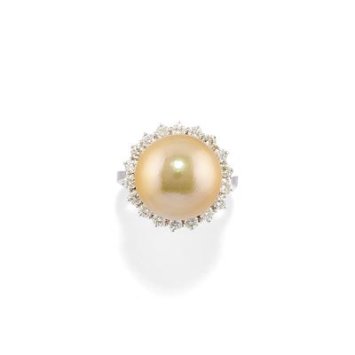 Anello con Perla Gold