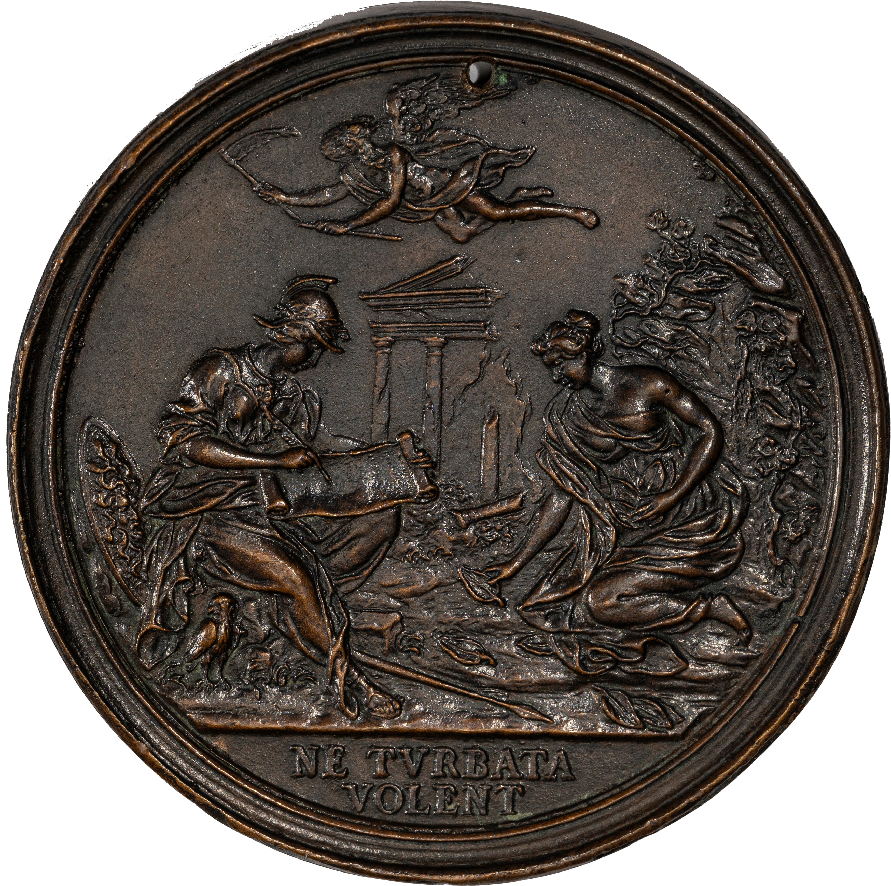 Lotto di nove medaglie commemorative in bronzo. Fine secolo XVII/metà secolo XVIII