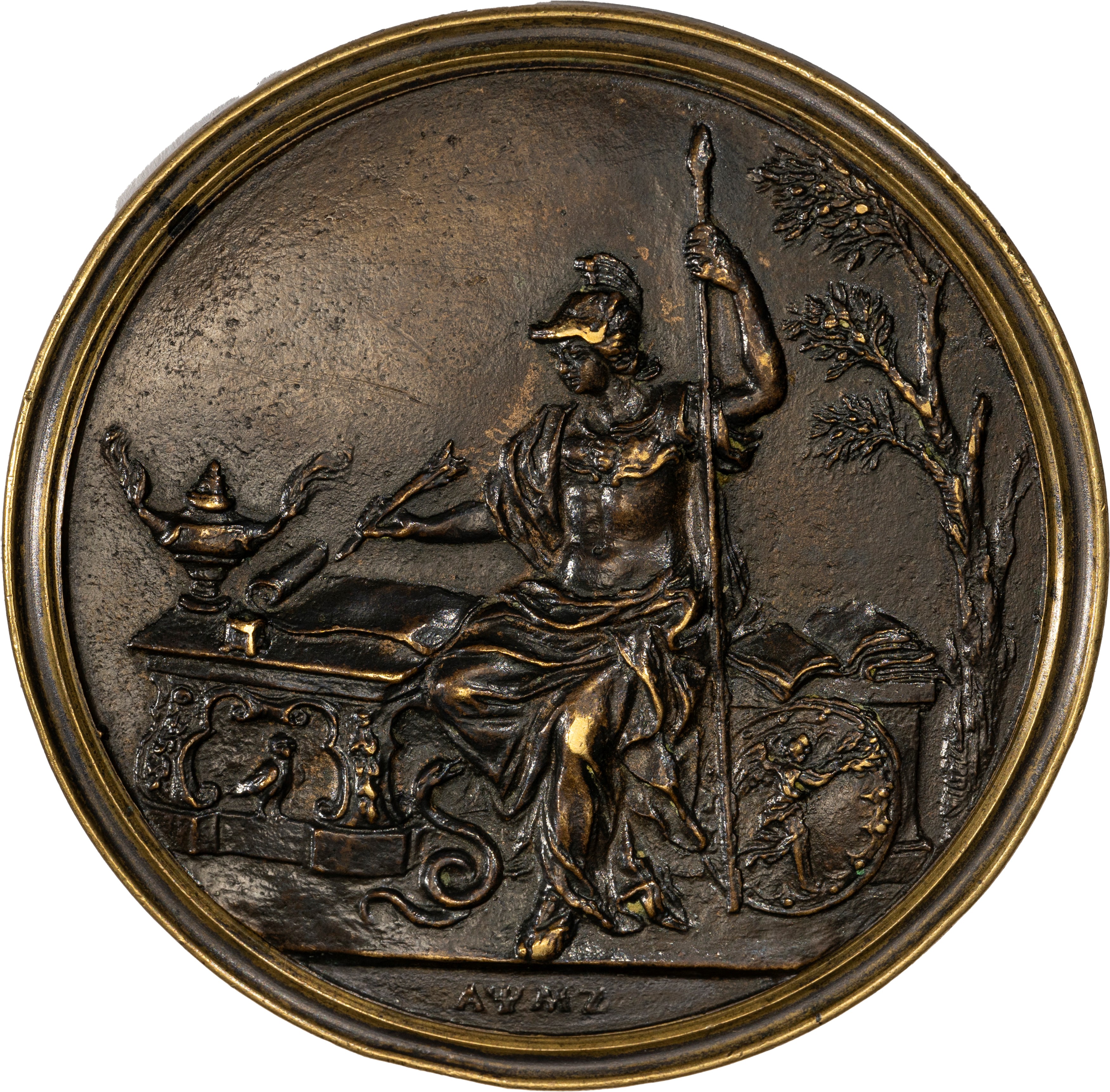 Lotto di nove medaglie commemorative in bronzo. Fine secolo XVII/metà secolo XVIII