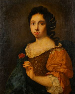 Ritratto di gentildonna con fiore in mano