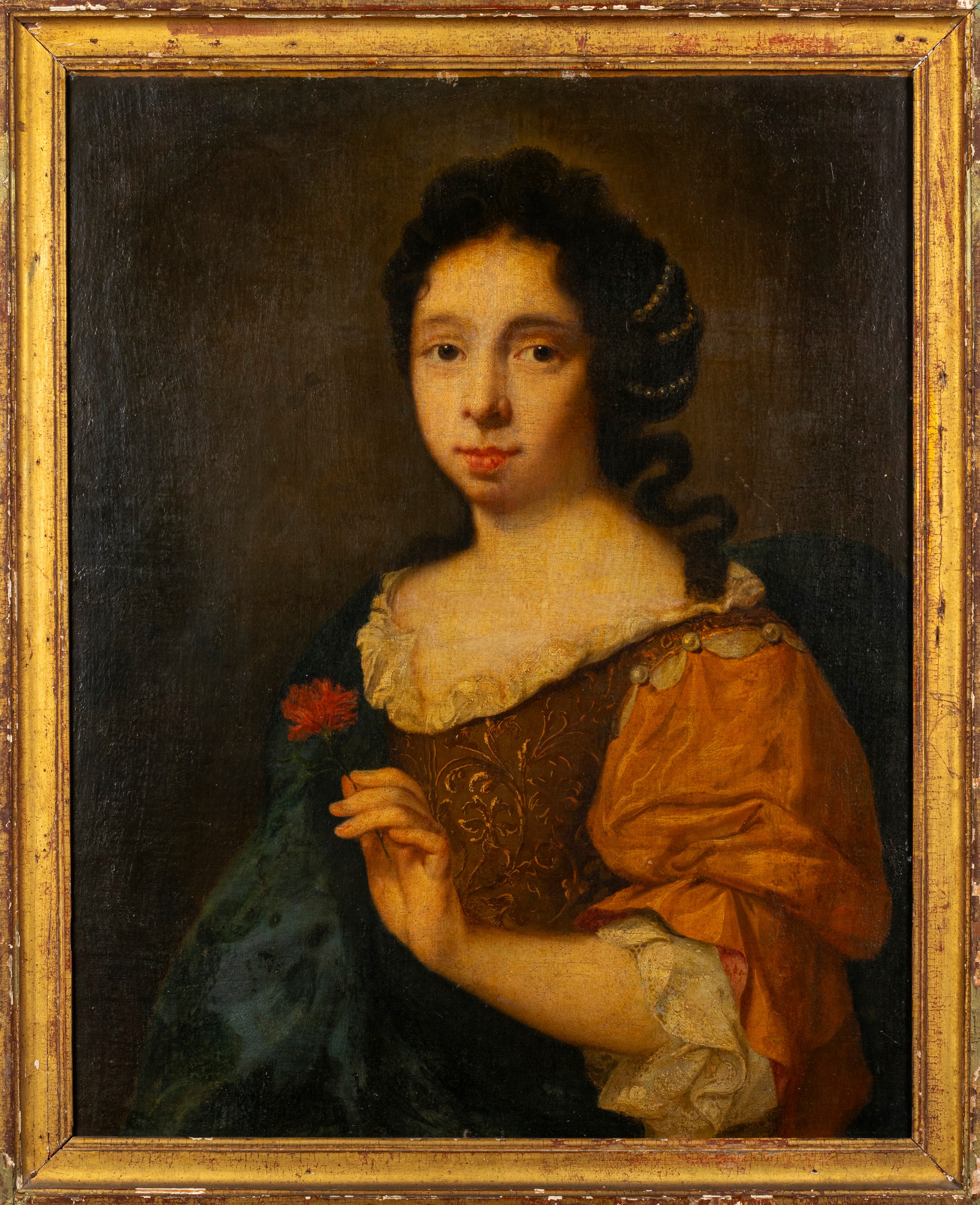Ritratto di gentildonna con fiore in mano