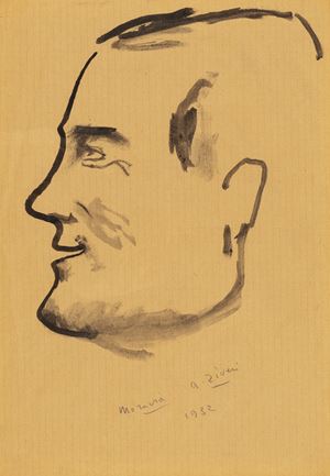 Portrait of Alberto Moravia