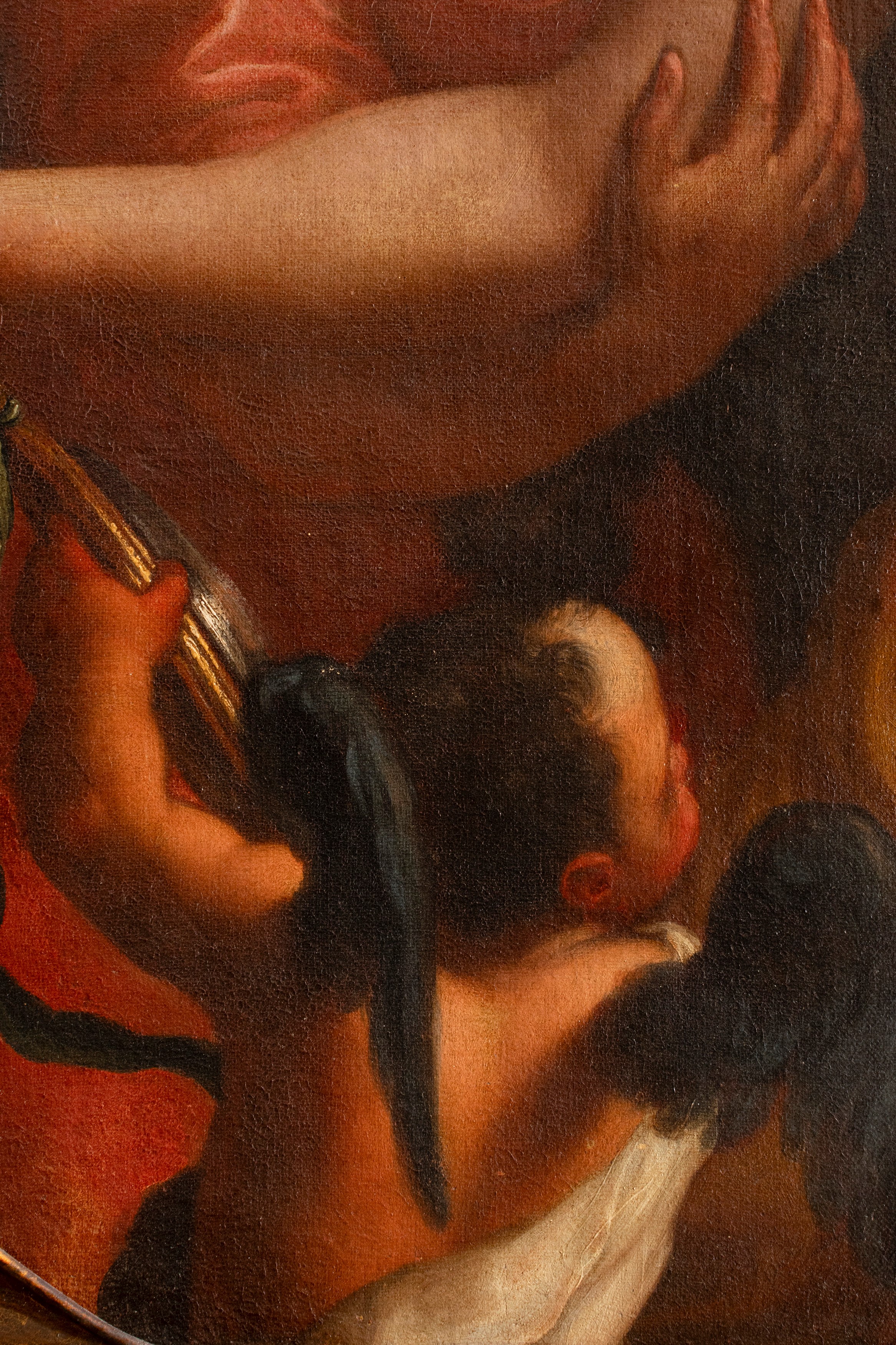 Due figure allegoriche (la Fortezza e la Verità?)