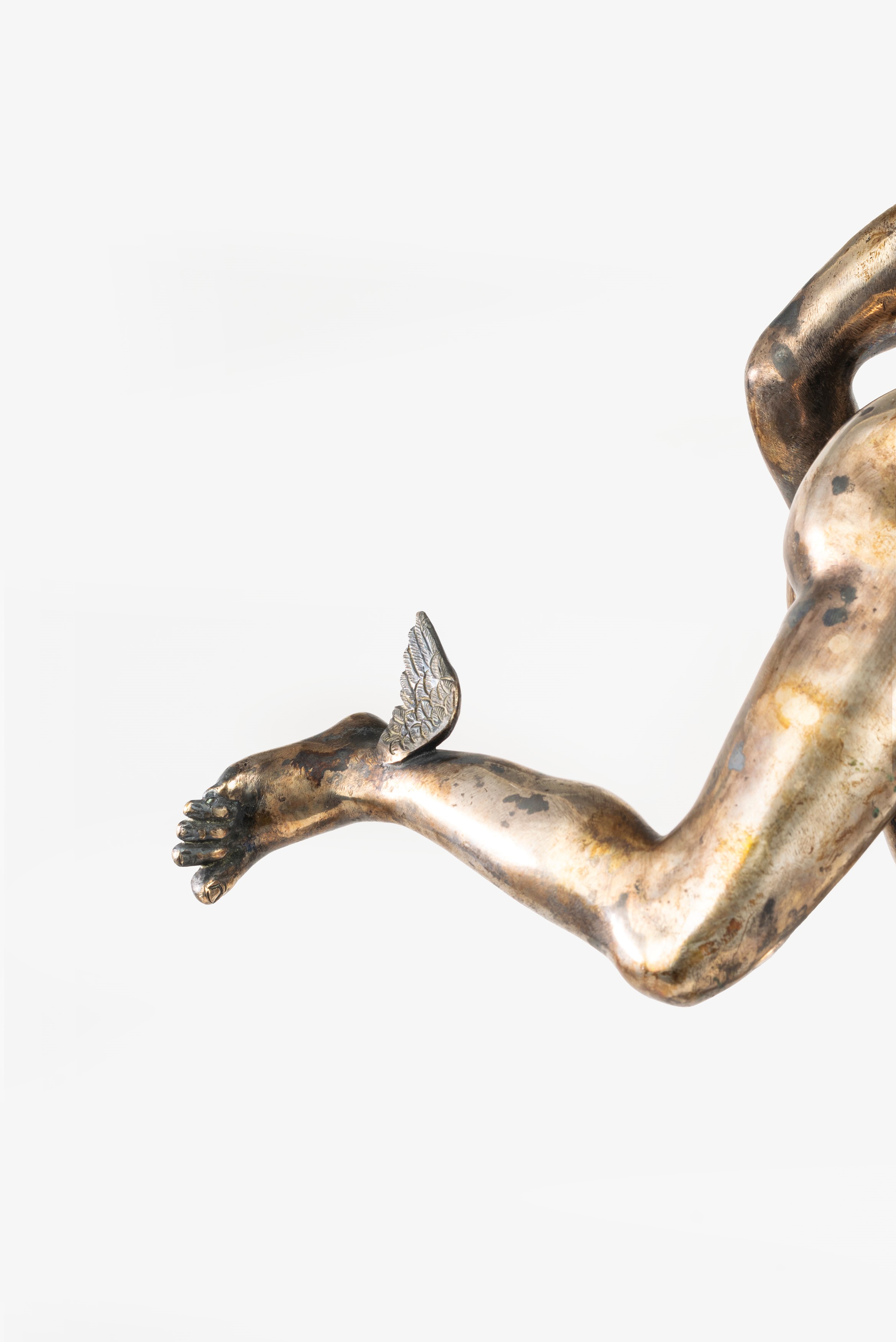 Candelabro con fusto in foggia di Mercurio volante da Giambologna