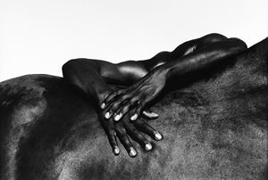 Hands and horse, Camargue, France