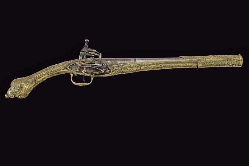 Pistola a pietra focaia alla micheletta