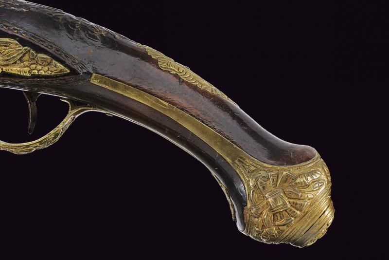 Bella pistola a pietra focaia per il mercato orientale di Louis Lamotte