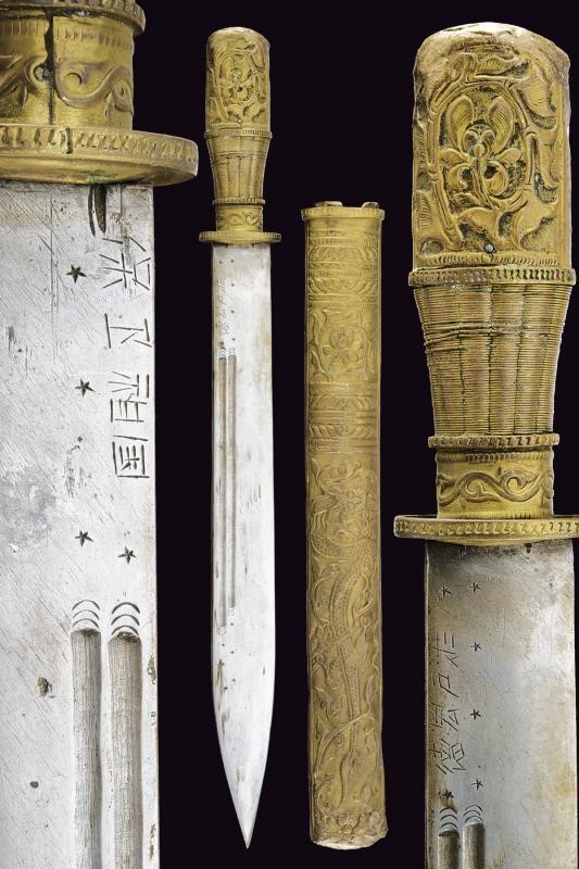 A dagger with scabbard early 20th Century | The Antique Arms Collection ...