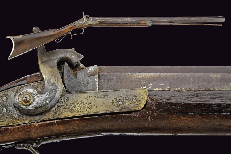 A target percussion rifle by Dooley 1840 circa | The Antique Arms ...
