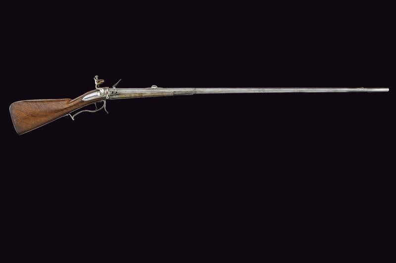 Rarissimo fucile a pietra focaia a retrocarica di Jacob Perret