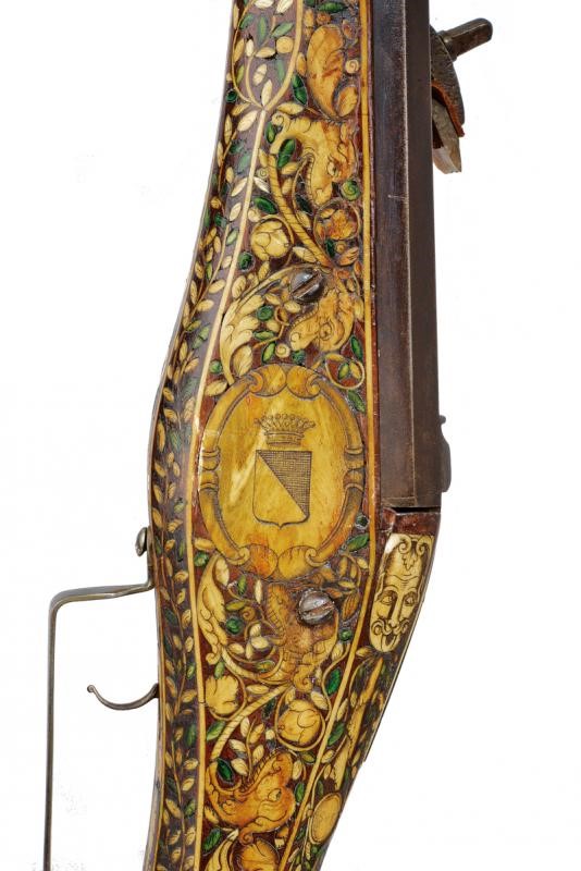 Importante moschetto a ruota di proprietà nobile