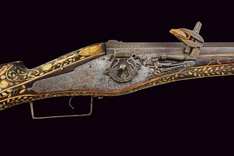 Importante moschetto a ruota di proprietà nobile