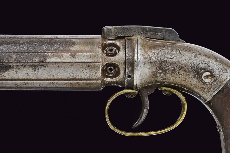 Pepperbox Revolver a Luminello di Allen & Thurber