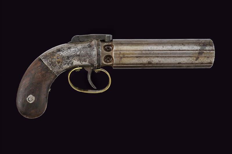 Pepperbox Revolver a Luminello di Allen & Thurber