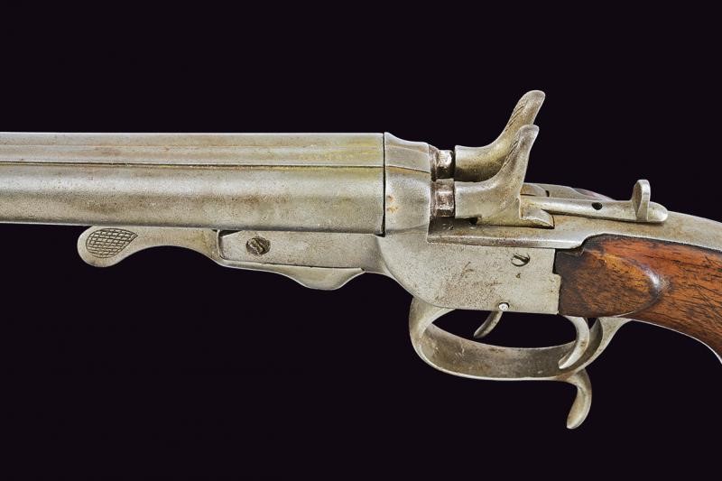Pistola a percussione centrale a due canne