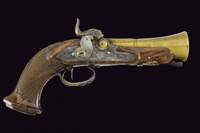 Pistola A Luminello Con Canna A Tromboncino Met Del XIX Secolo La Pistola A Luminello Con Canna A Tromboncino Met Del XIX Secolo La