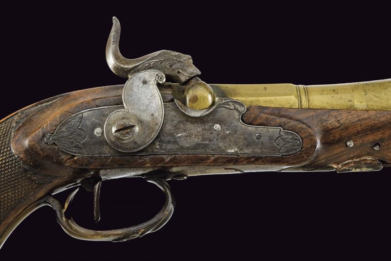 Pistola A Luminello Con Canna A Tromboncino Met Del XIX Secolo La Pistola A Luminello Con Canna A Tromboncino Met Del XIX Secolo La