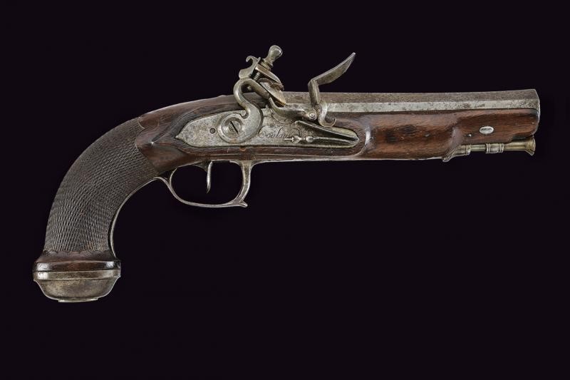 Pistola da ufficiale a pietra focaia