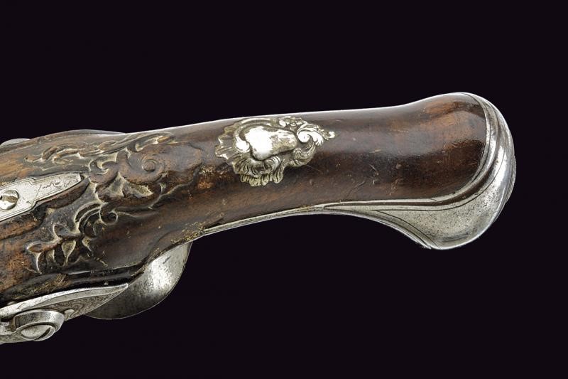 Pistola a Pietra Focaia a Due Canne di Bertrans