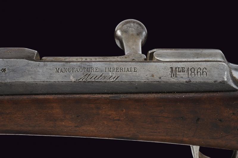 Fucile Chassepot Mod. 1866 a Retrocarica con Due Baionette