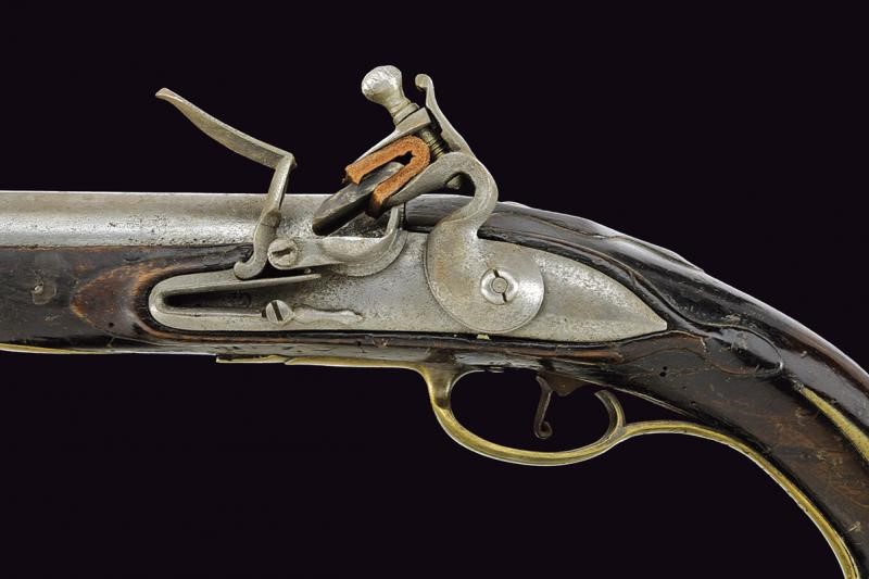 Rara Pistola a Pietra Focaia da Mancino