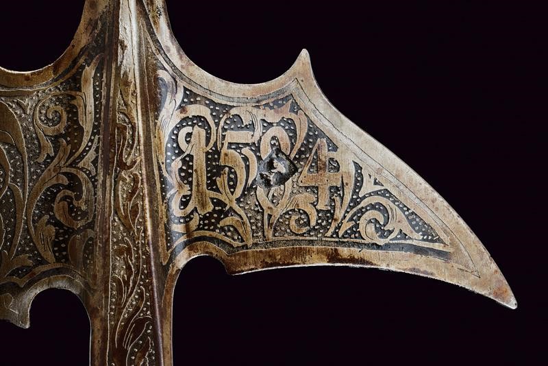 Alabarda Incisa in Stile del XVI Secolo