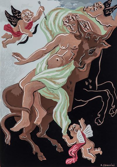 Enlèvement D'europe, dalla Cartella: Fleurs Et Masques