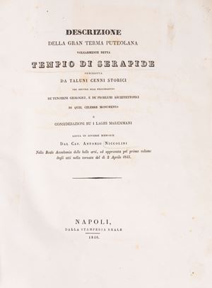 Descrizione della Gran Terma Puteolana volgarmente detta Tempio di Serapide