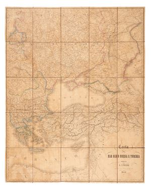 Black Sea Map Russia and T&uuml;rkiye