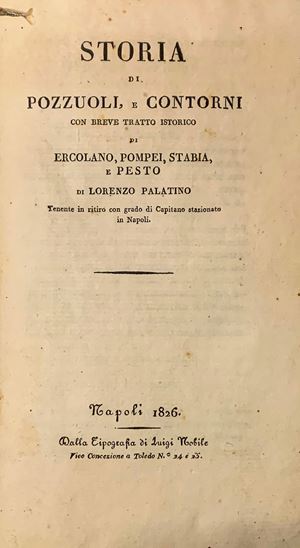 Storia di Pozzuoli, e contorni con breve trattato istorico di Ercolano, Pompei, Stabia e Pesto