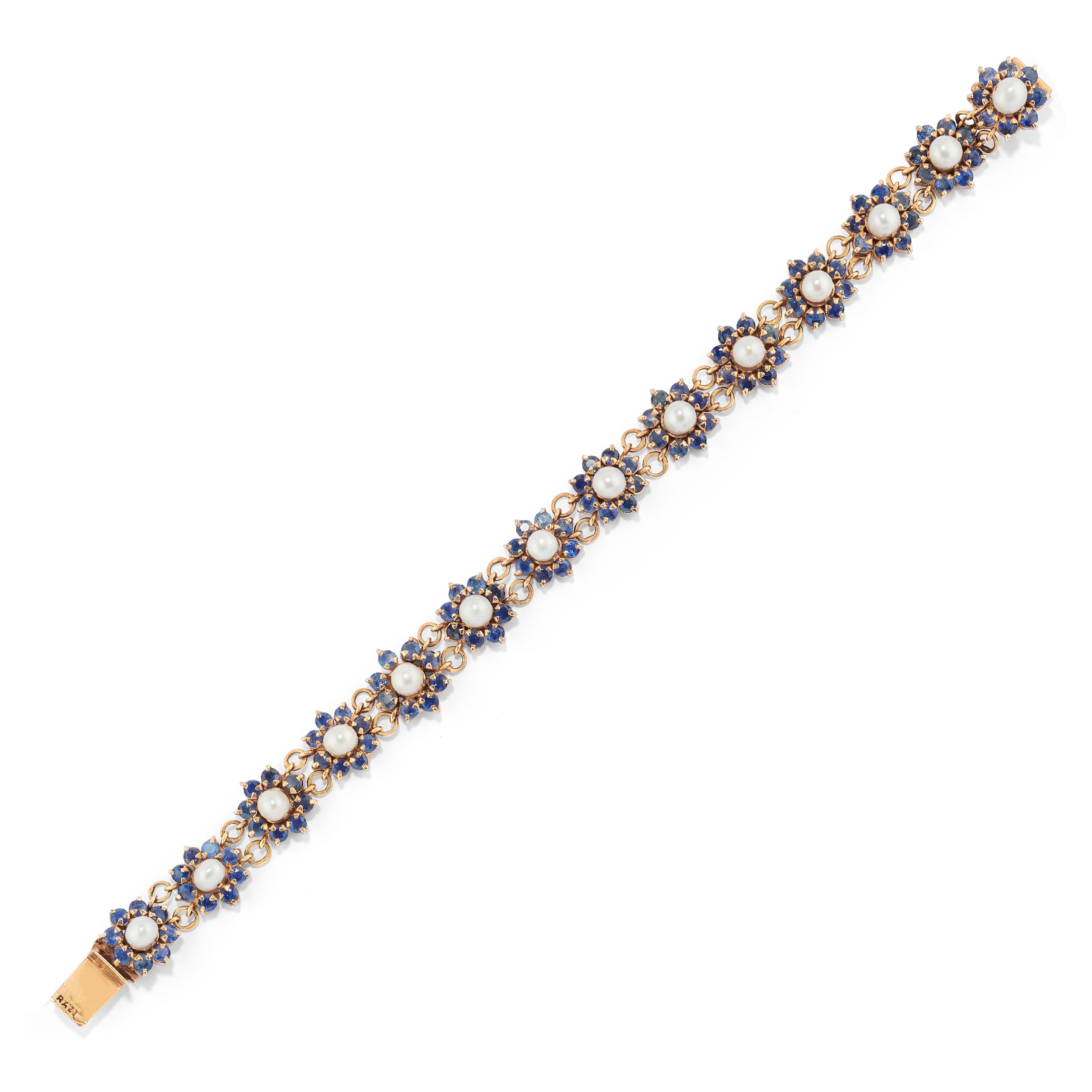 Demi Parure con Zaffiri e Perle