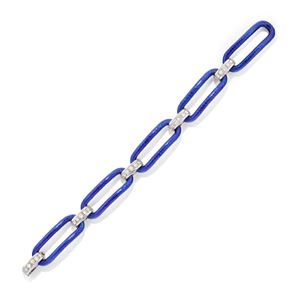 Bracelet with enamel