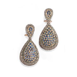 Sapphire pendant earrings