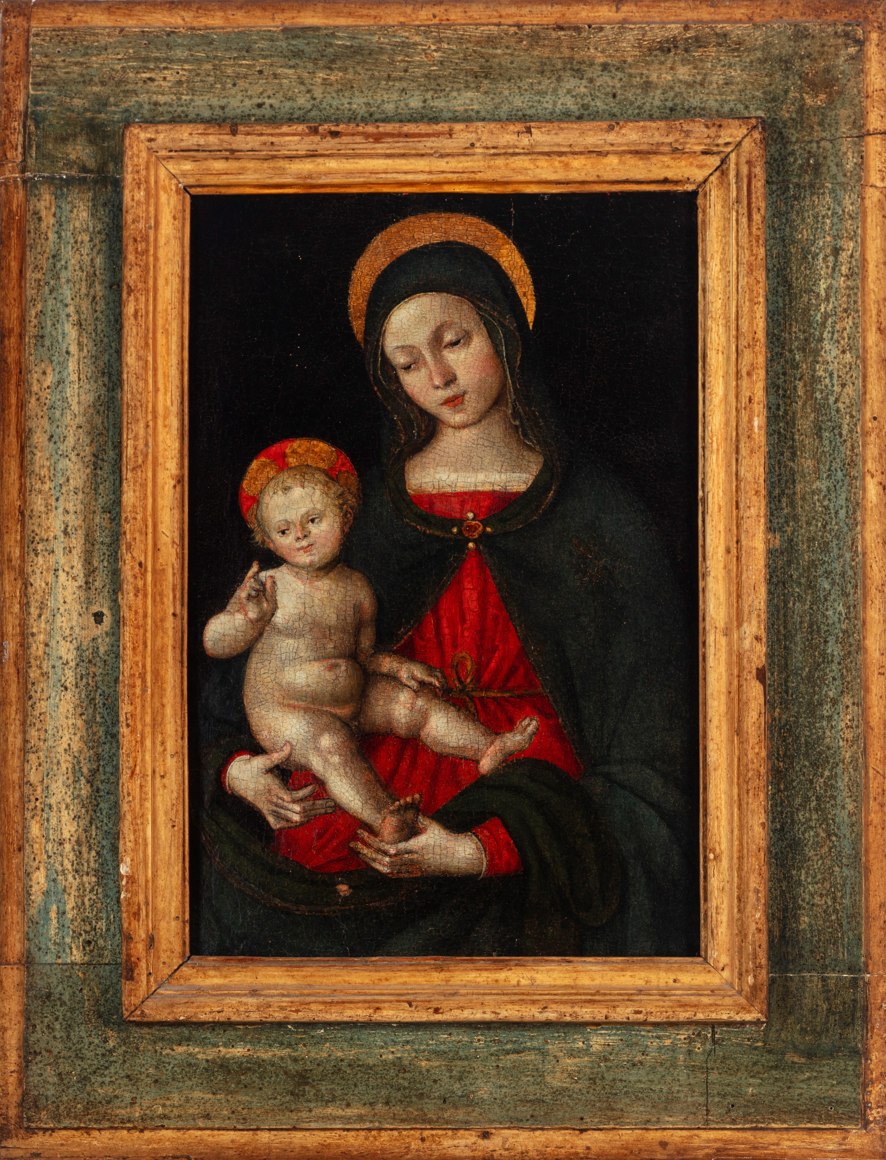 Scuola Umbra, Inizi Secolo XVI - Madonna con Bambino