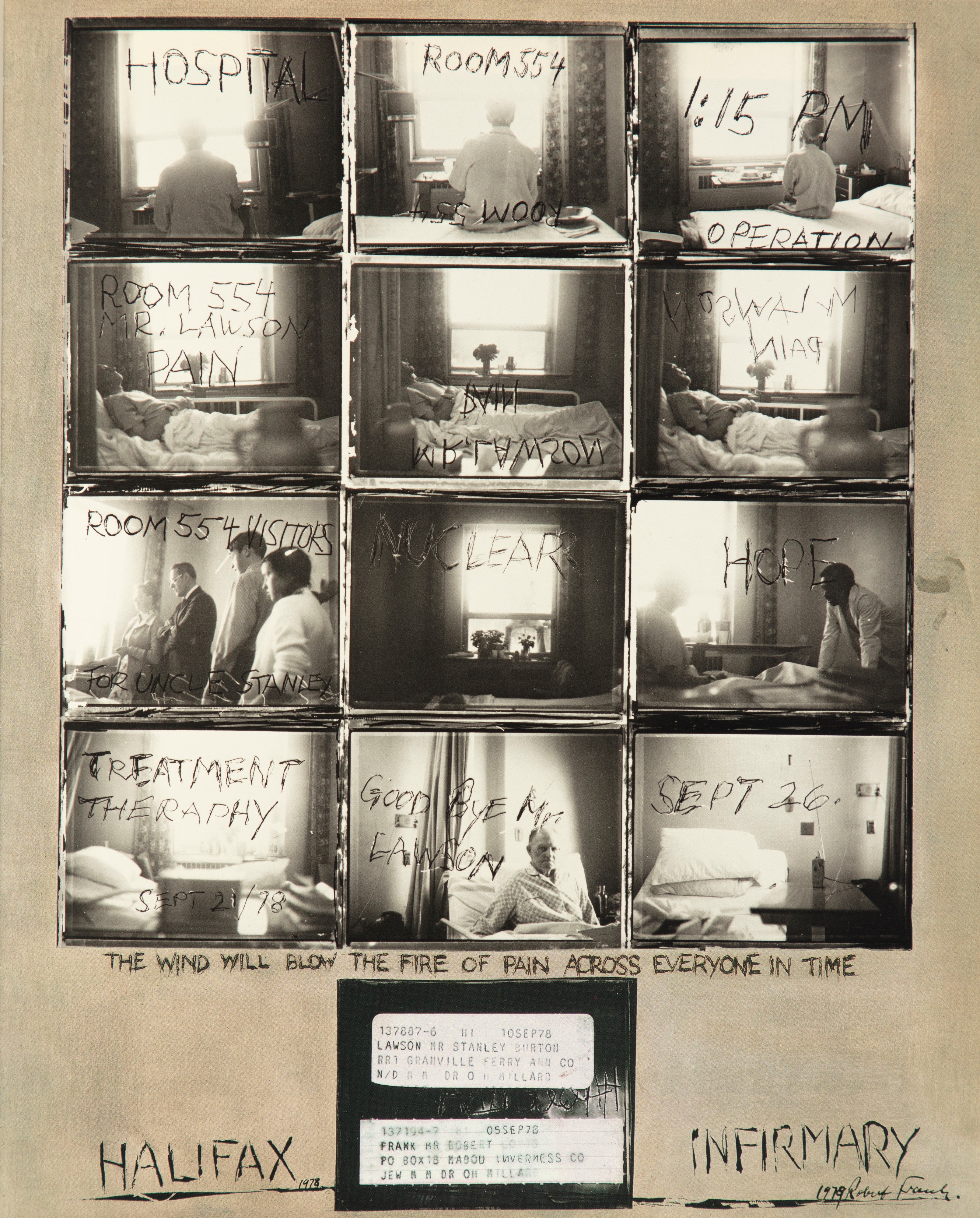 Robert Frank - Portait Of June Leaf ; Moving Out