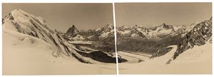 Catena alpina con Cervino (foto panoramica)