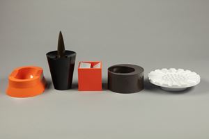Collection of five ashtry