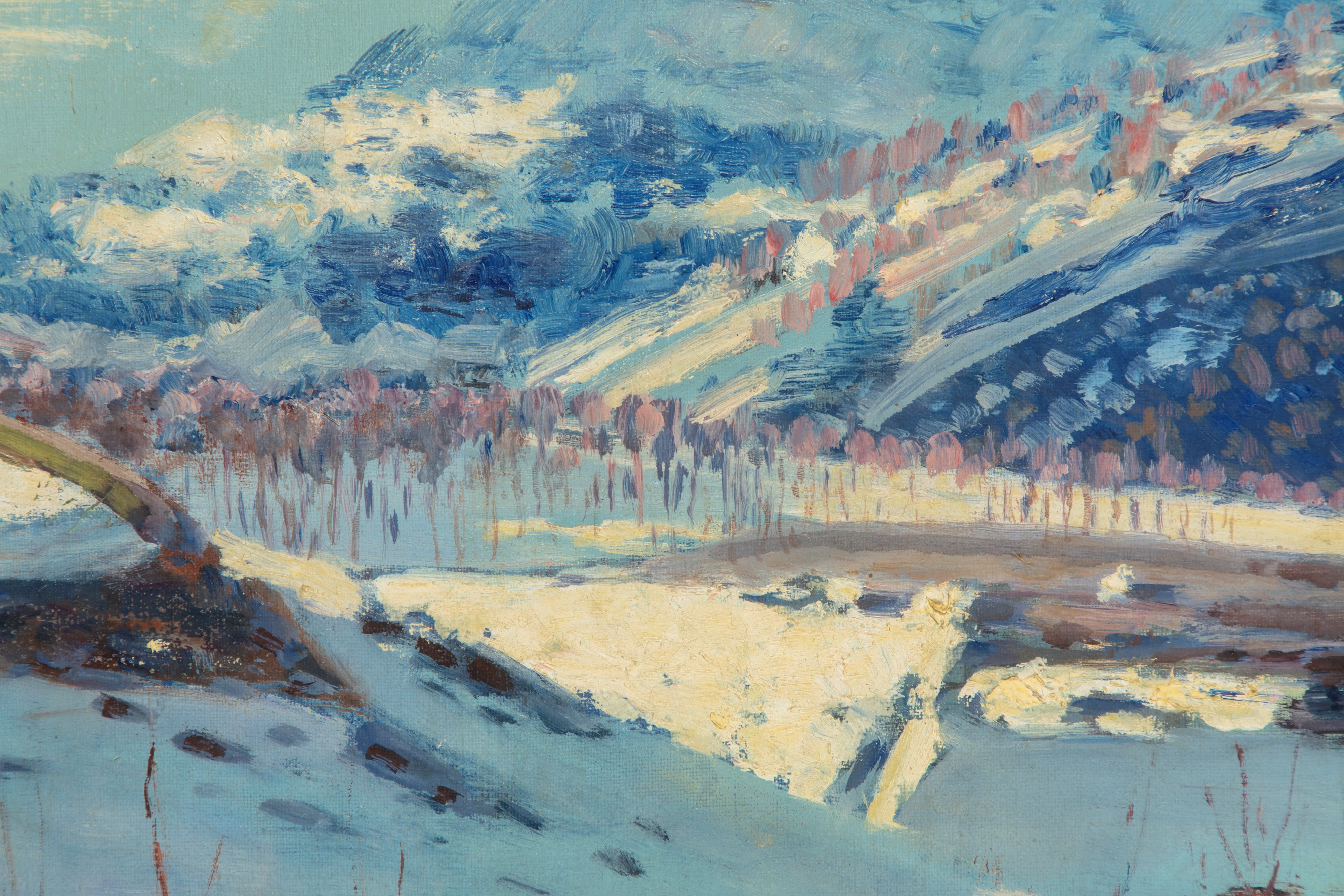Carlo Costantino Tagliabue - Dintorni di Cortina D'ampezzo con il Becco di Mezzodì
