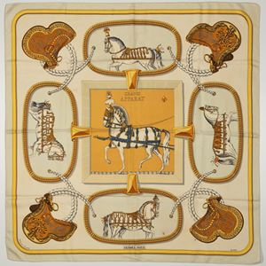 Grand Apparat silk twill scarf