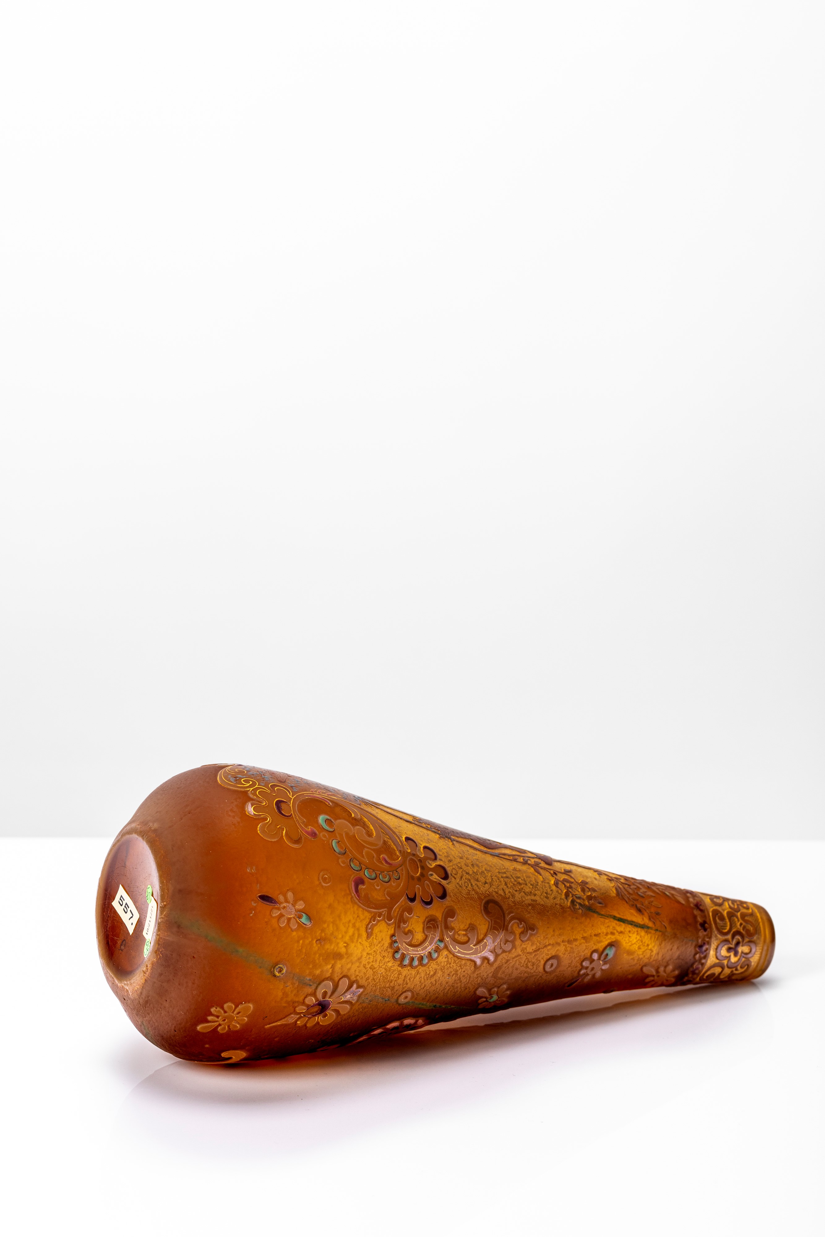 Burgun e Schwerer, Verrerie D'art De Lorraine - Vaso a Goccia con Decoro Mitologico