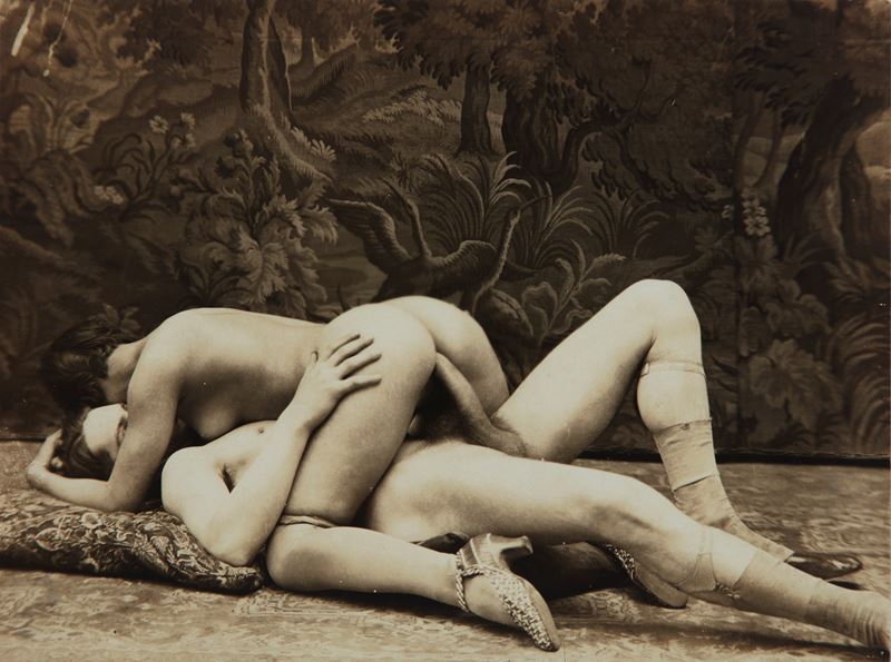 Anonimo - Senza titolo (Scena erotica), stampa vintage alla gelatina ai sali d'argento