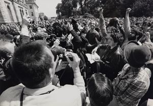 Manifestazione studentesca alla Quadriennale di Kassel
