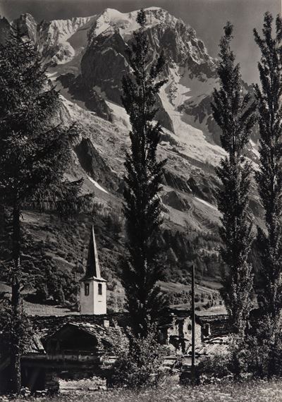 Courmayeur - Stampa vintage alla gelatina ai sali d'argento