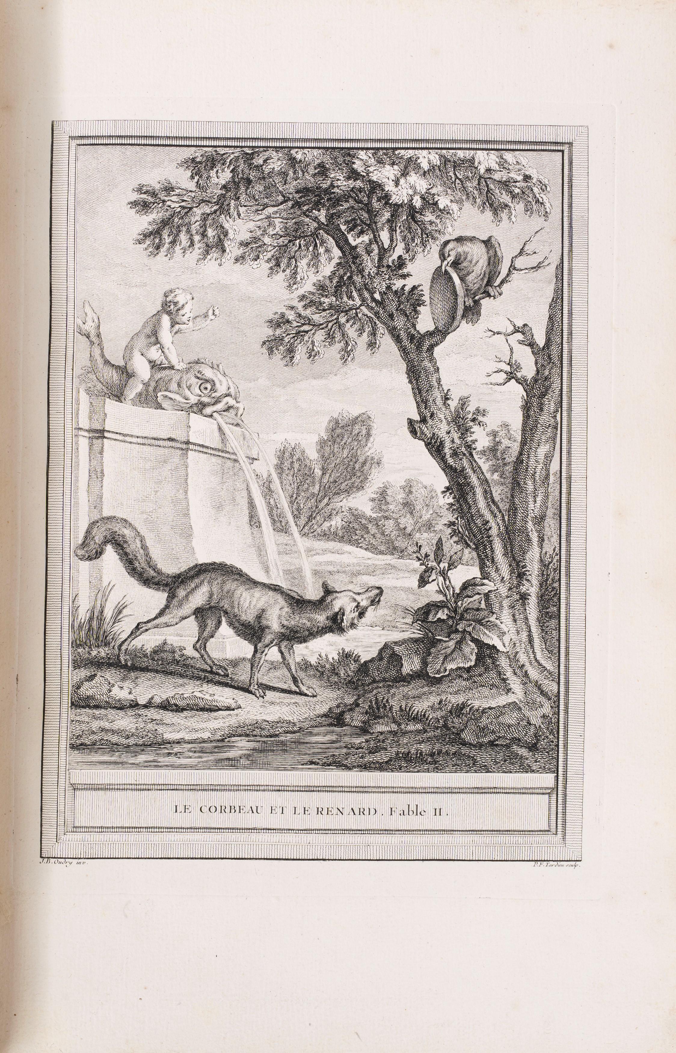 La Fontaine, Jean De - La Fontaine, Fables choisies, edizione illustrata con 275 tavole calcograf...