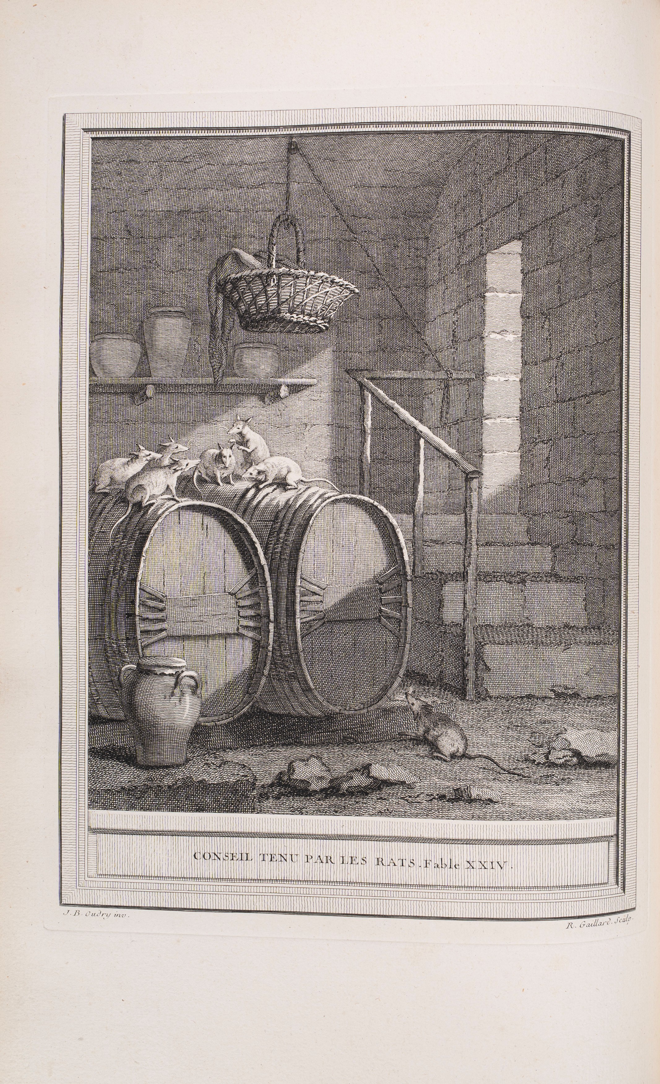 La Fontaine, Jean De - La Fontaine, Fables choisies, edizione illustrata con 275 tavole calcograf...