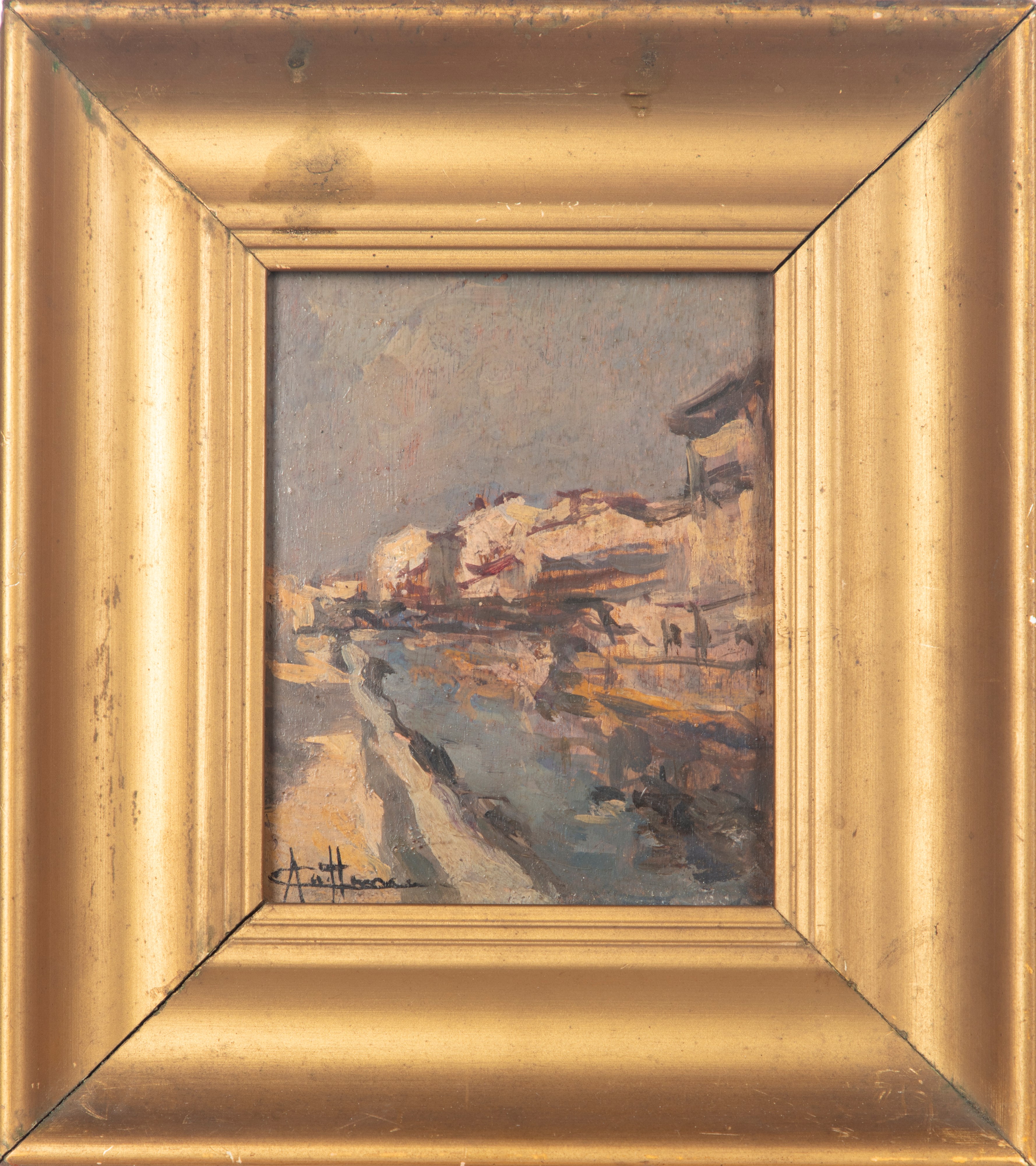 Achille Cattaneo - Naviglio a Milano
