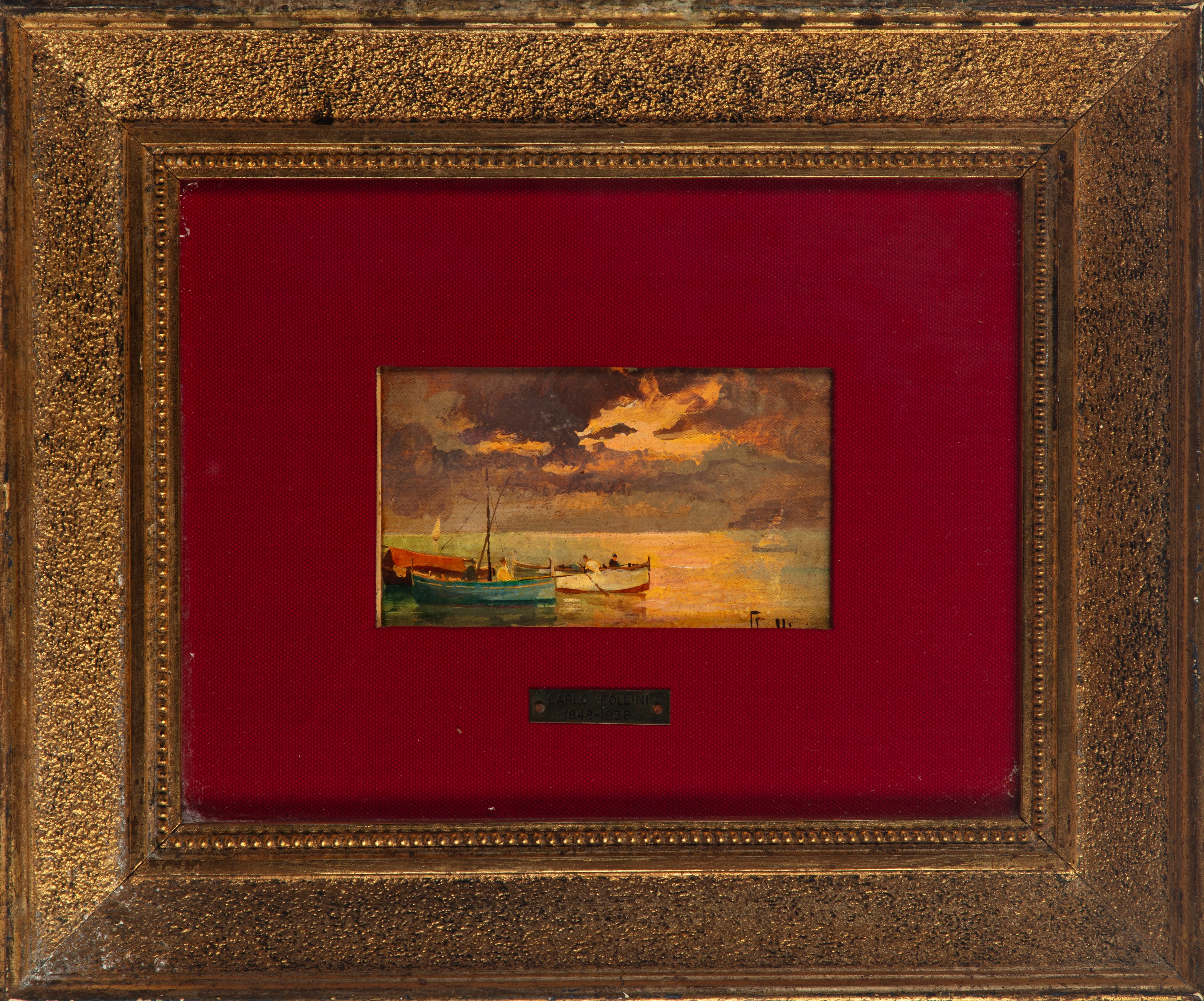 Carlo Follini - Barche al Tramonto