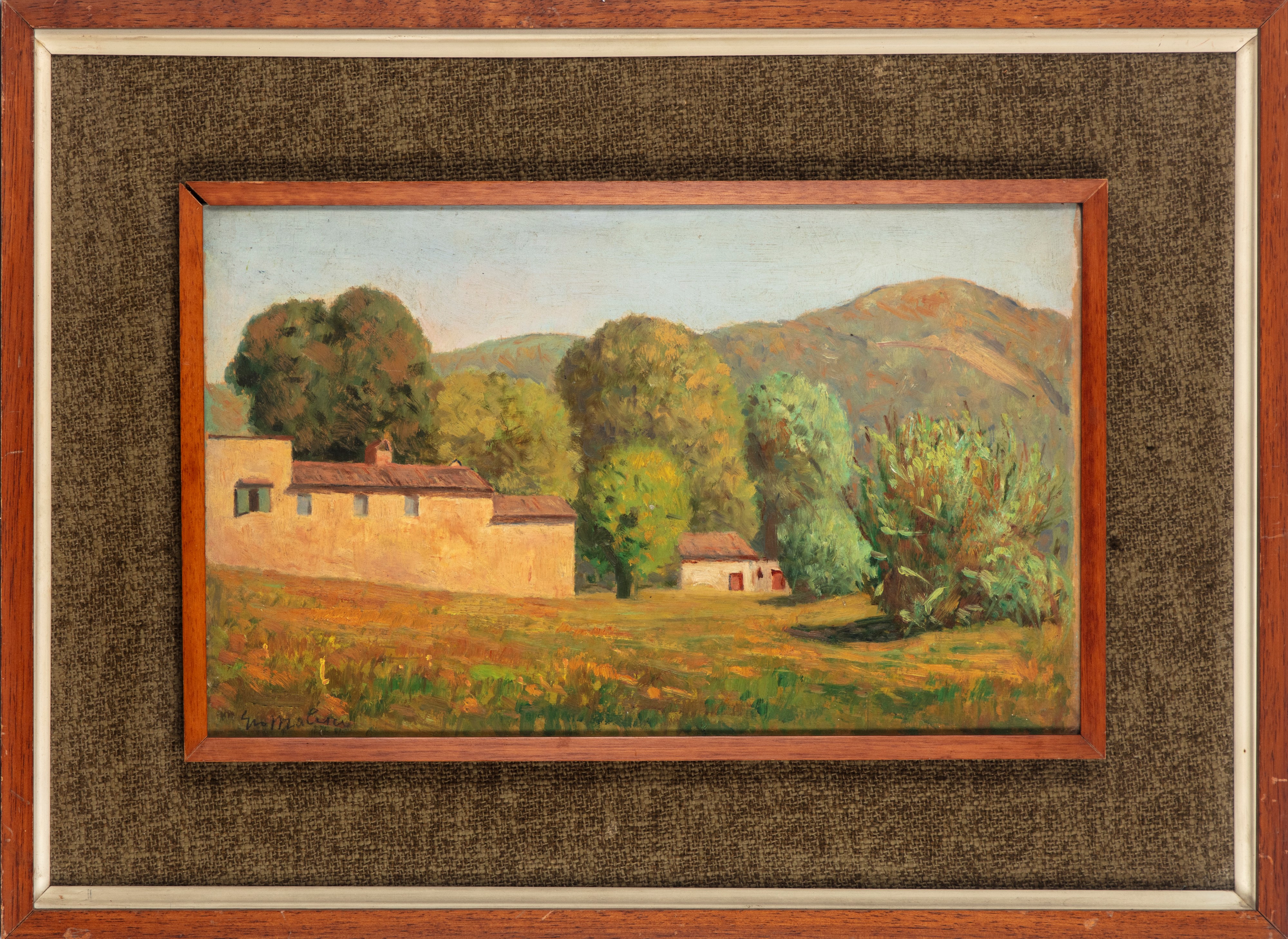 Giovanni Malesci - Paesaggio Mugellano con Monte Sassi
